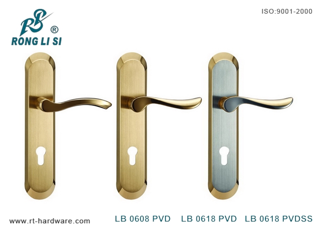 304不锈钢面板锁|304不锈钢执手锁LB0608PVD/LB0618PVD/LB0618PVDSS